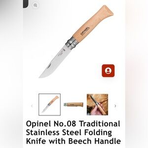 Opinel no. 8 folding knife